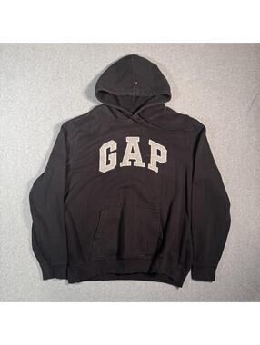 Y2K black gap Spellout hoodie